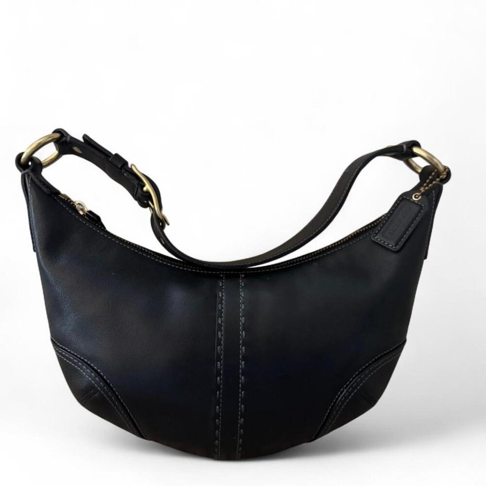 Coach Black Leather Soho Boho Shoulder Bag